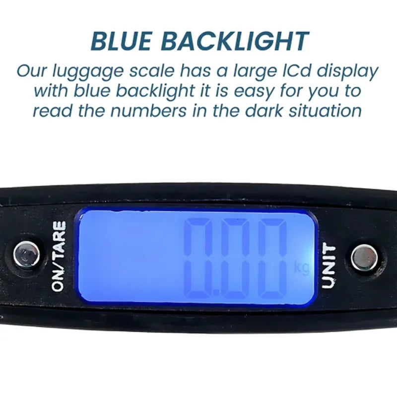 Portable Digital Luggage Scale 50kg – High Precision Travel Weight Checker