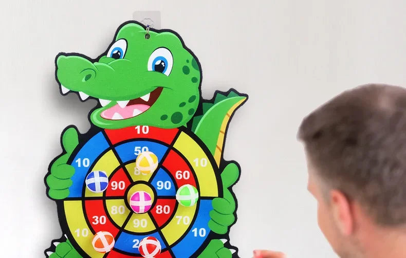 Kids Sticky Ball Dart Board Game | Fun Indoor Learning Activity