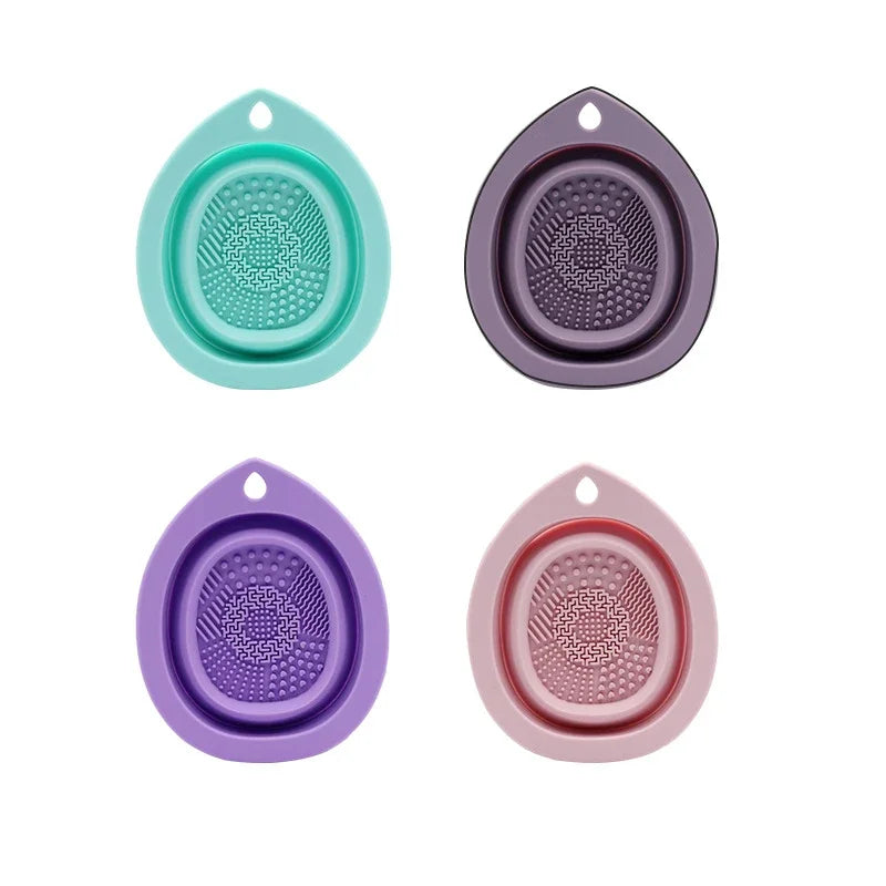 Luxury Silicone Makeup Brush Cleaning Bowl & Drying Kit