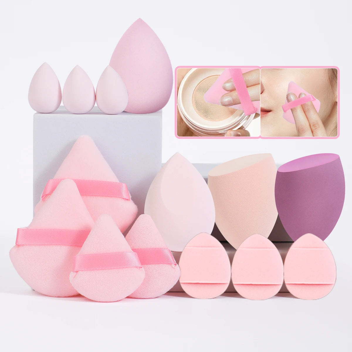 35PCS Professional Makeup Brush Set with Beauty Sponges & Travel Cosmetic Bag
