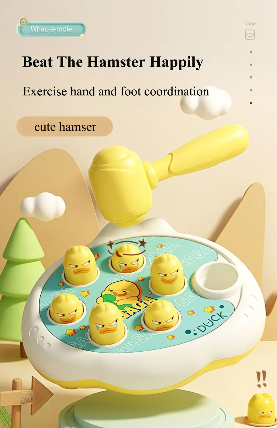 Montessori Duck Frog & Pig Learning Game for Toddlers
